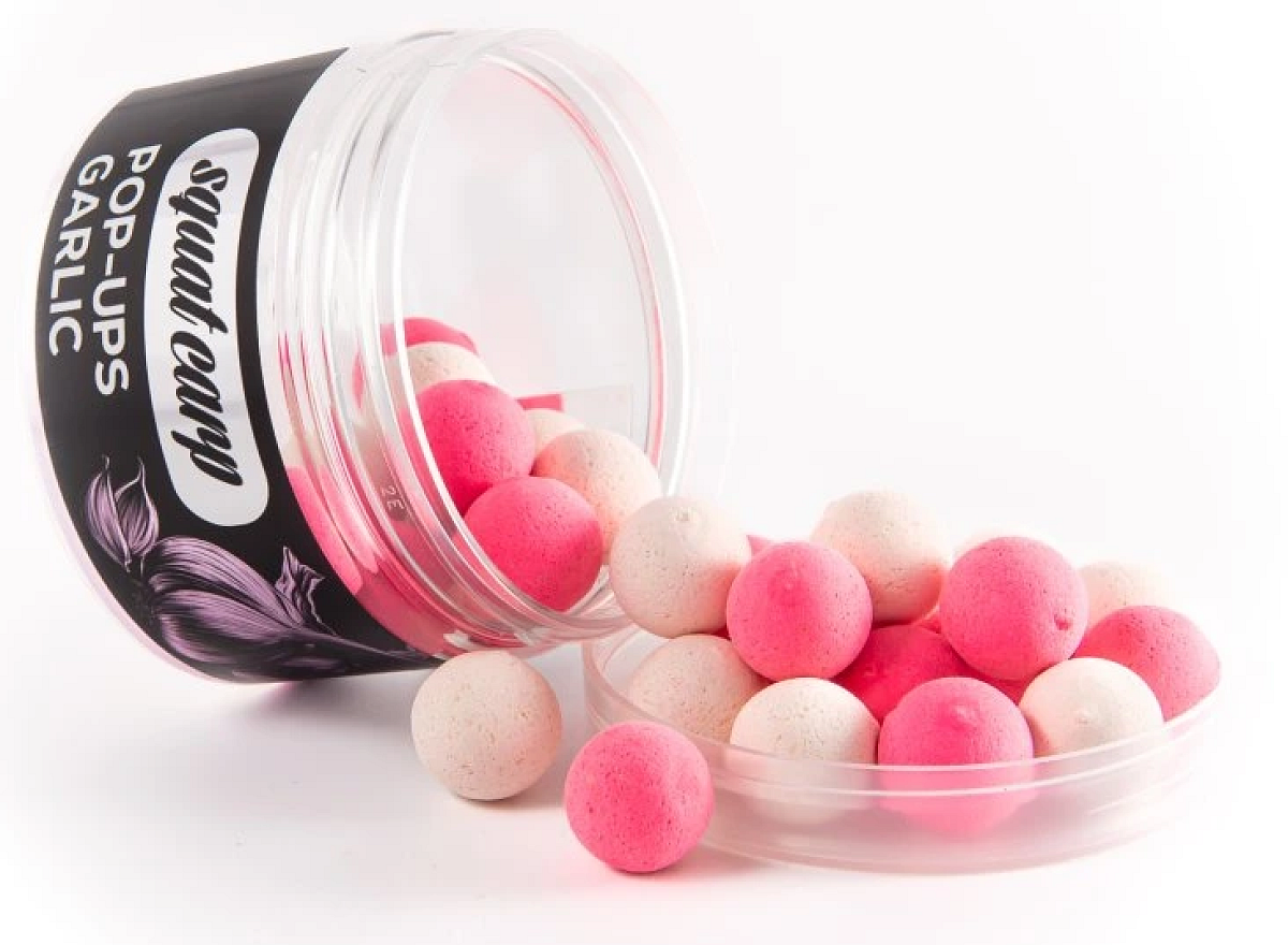 Squat carp plovoucí boilies pop-up garlic 60 g - 16 mm