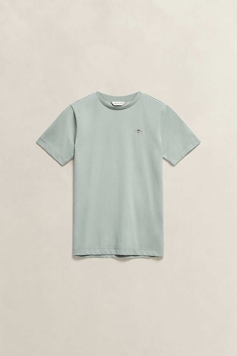 TRIČKO GANT SHIELD SS T-SHIRT CERAMIC GREY