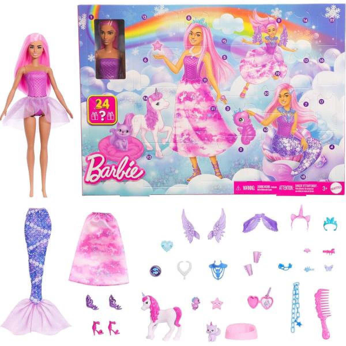 Mattel Barbie Pohádkový Adventní kalendář 2025
