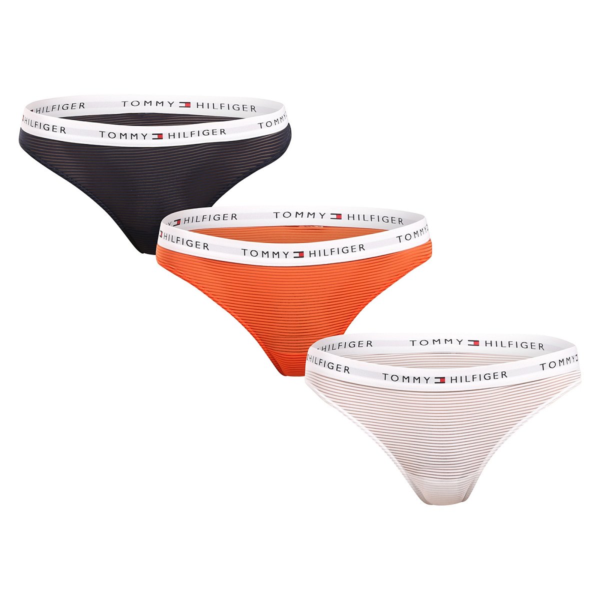 3PACK dámská tanga Tommy Hilfiger vícebarevná (UW0UW05532 0VE) S