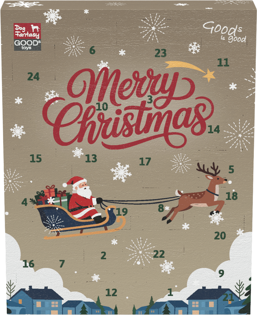 Adventní kalendář pro psy Dog Fantasy Winter Tale s hračkami