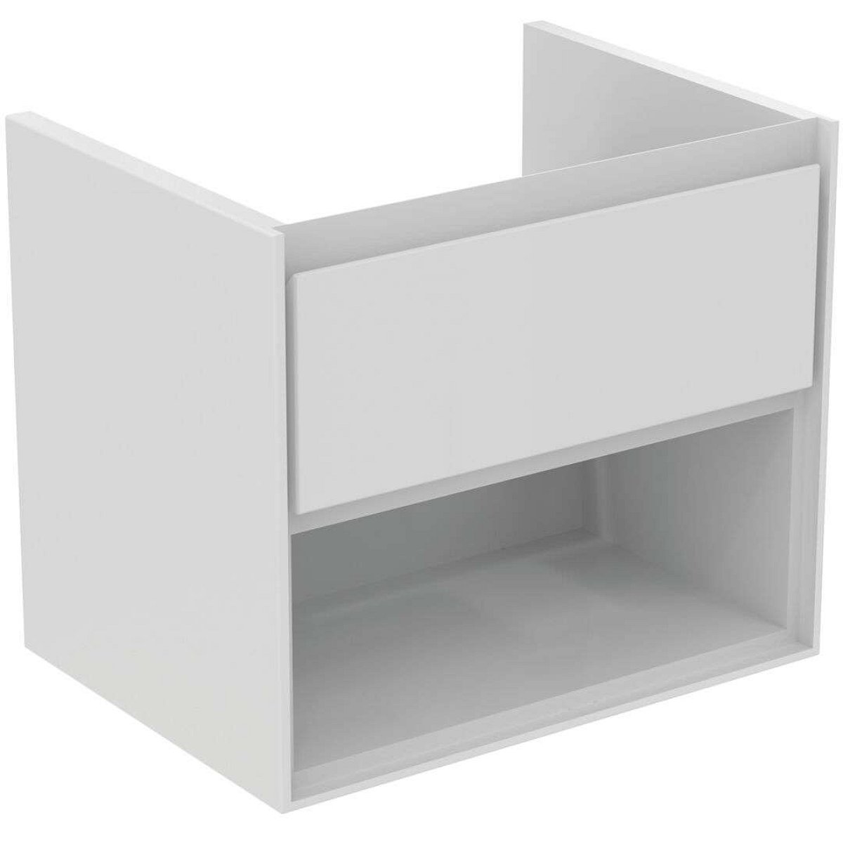 Ideal Standard Connect Air - Skříňka pod umyvadlo, 60x44x52 cm, lesklá bílá/bílá mat E0826B2