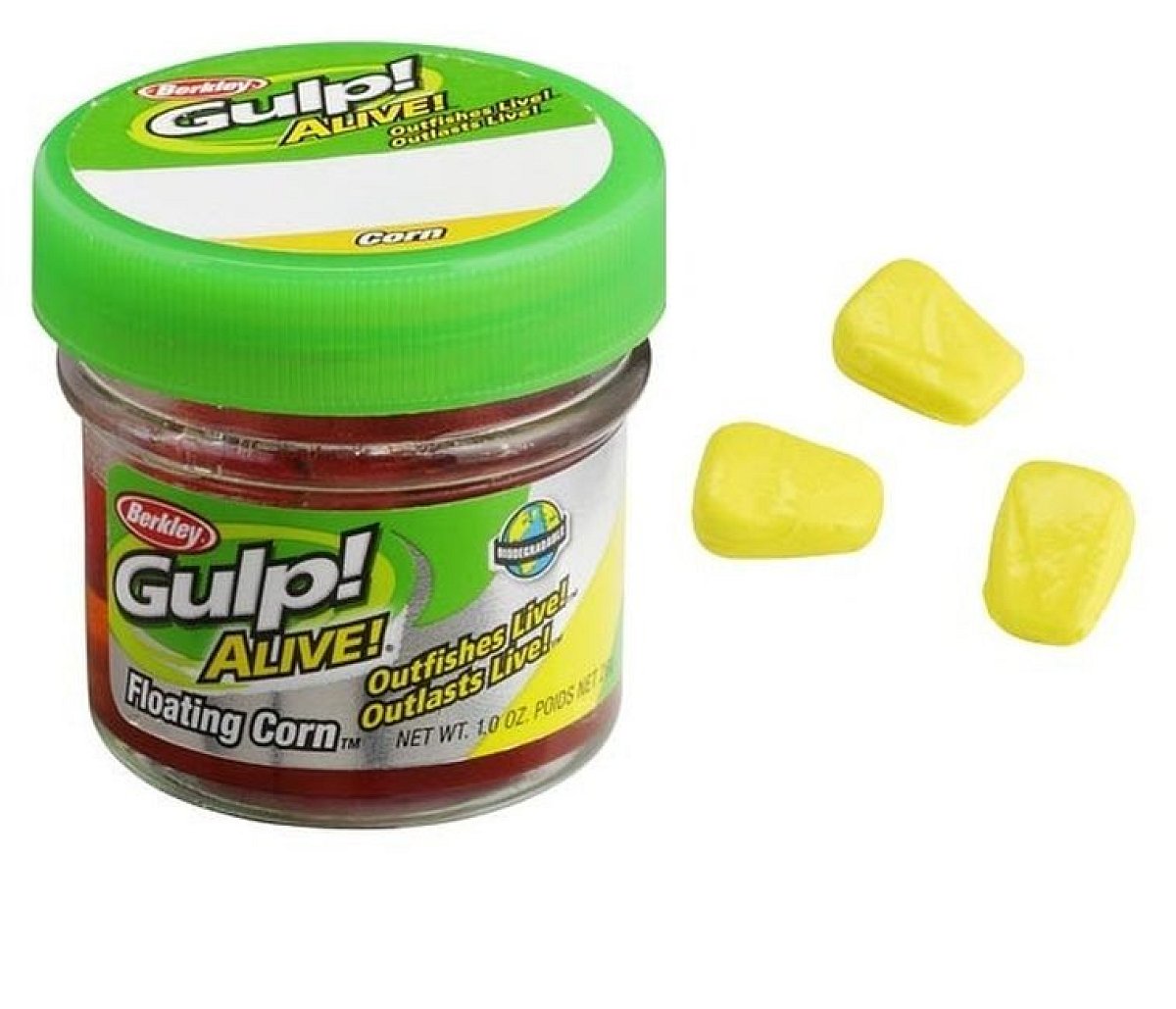 Berkley - umělé nástrahy  kukuřice plovoucí žlutá gulp! alive 50ks