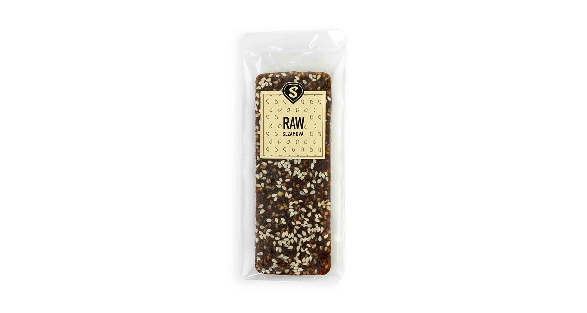 RAW tyčinka sezamová váha 1kg (20x 50g)