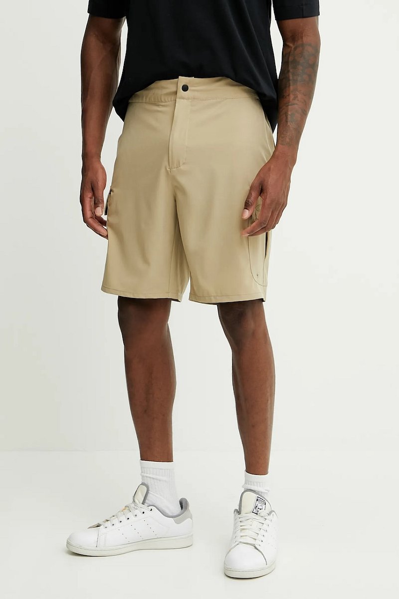 Kraťasy Oakley pánské, béžová barva, FOA406216