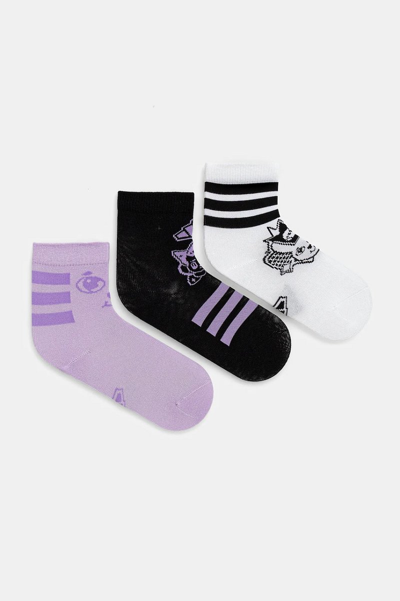 Dětské ponožky adidas Performance 3-pack fialová barva, JV5125