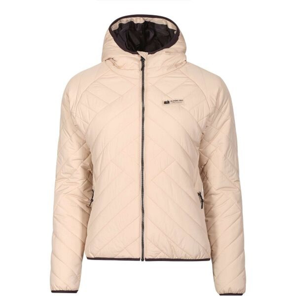 ALPINE PRO MISSA Dámská zimní bunda, béžová, velikost
