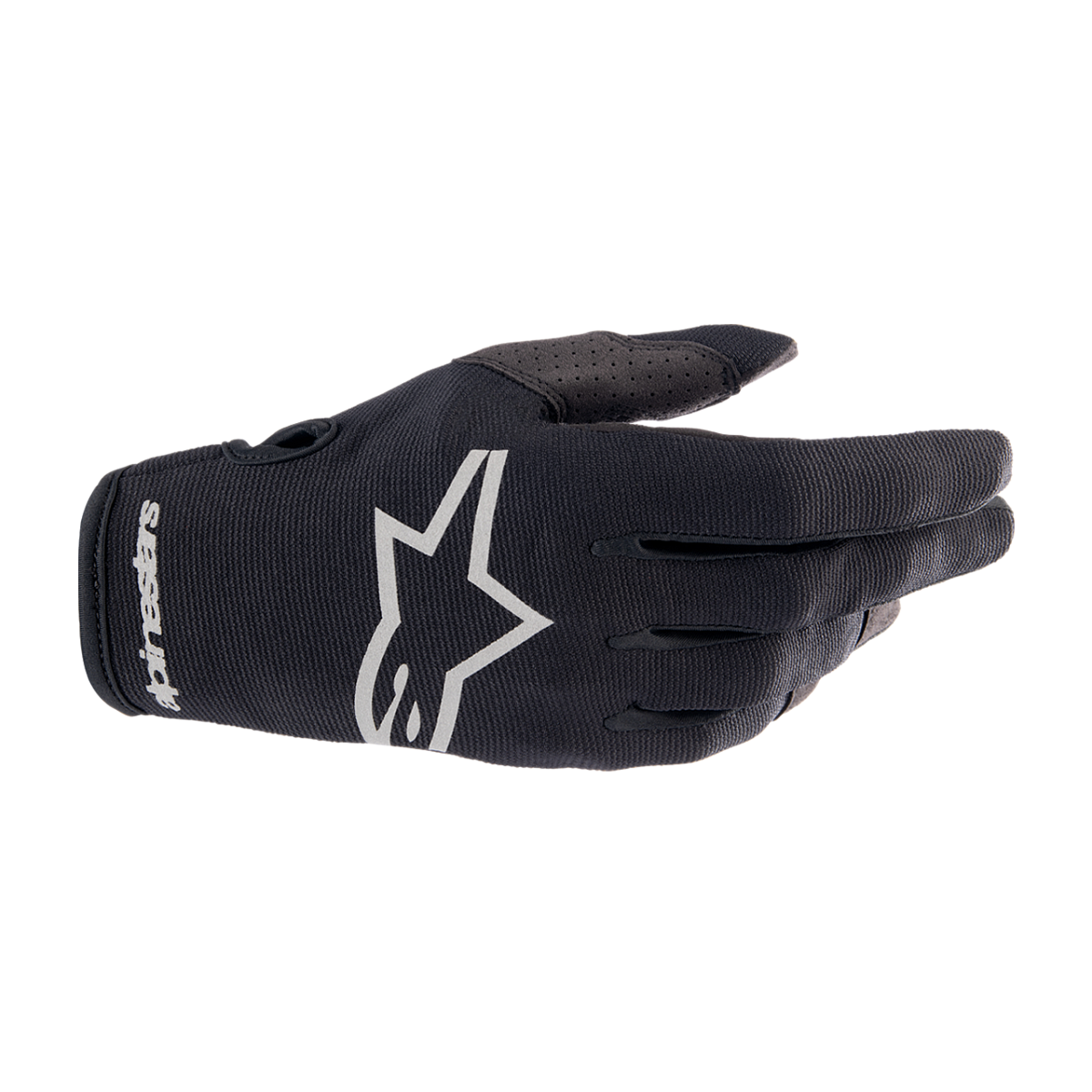 Motokrosové Rukavice Alpinestars Radar Černo-Stříbrná S