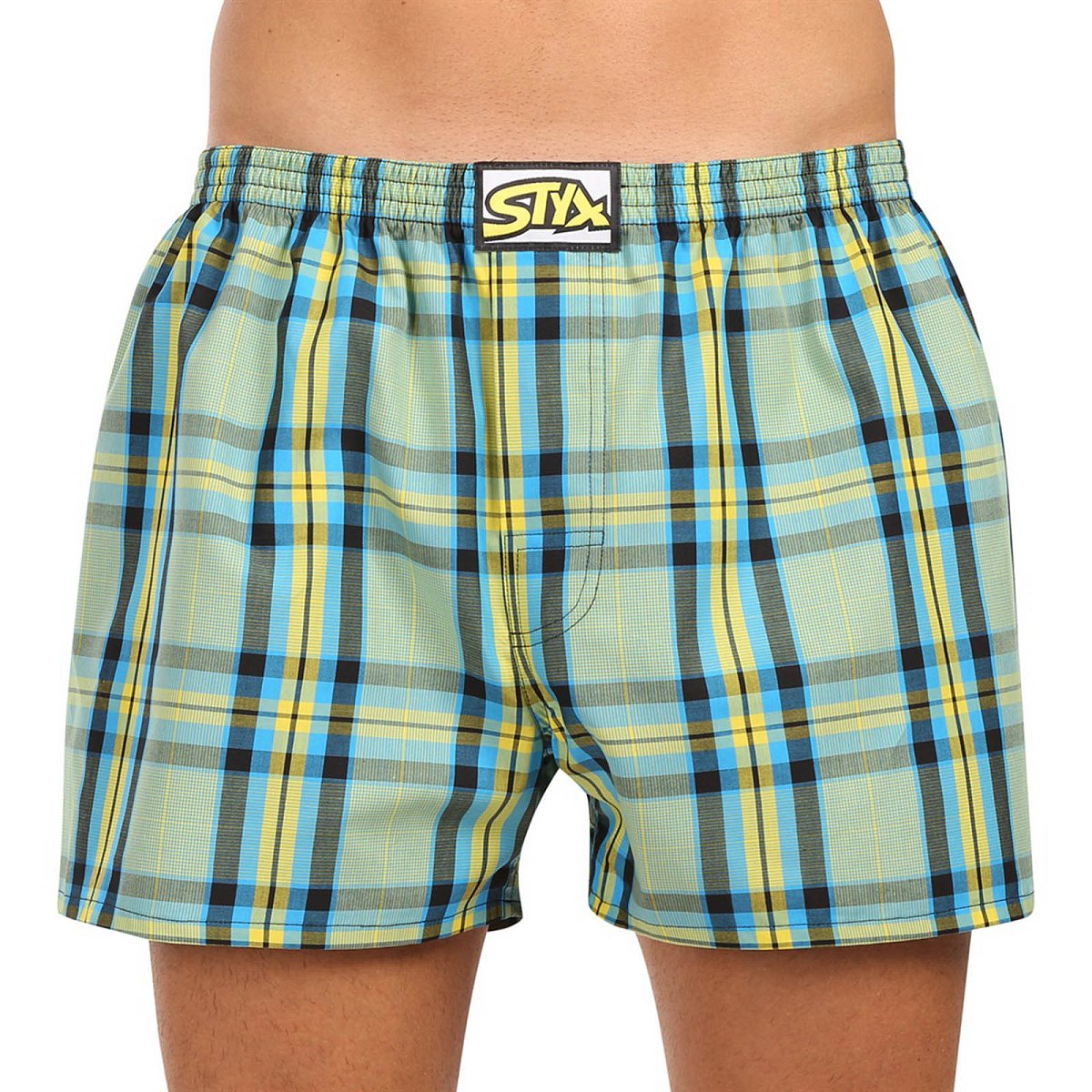 Pánské trenky Styx klasická guma nadrozměr vícebarevné (E1103) 3XL, trenýrky