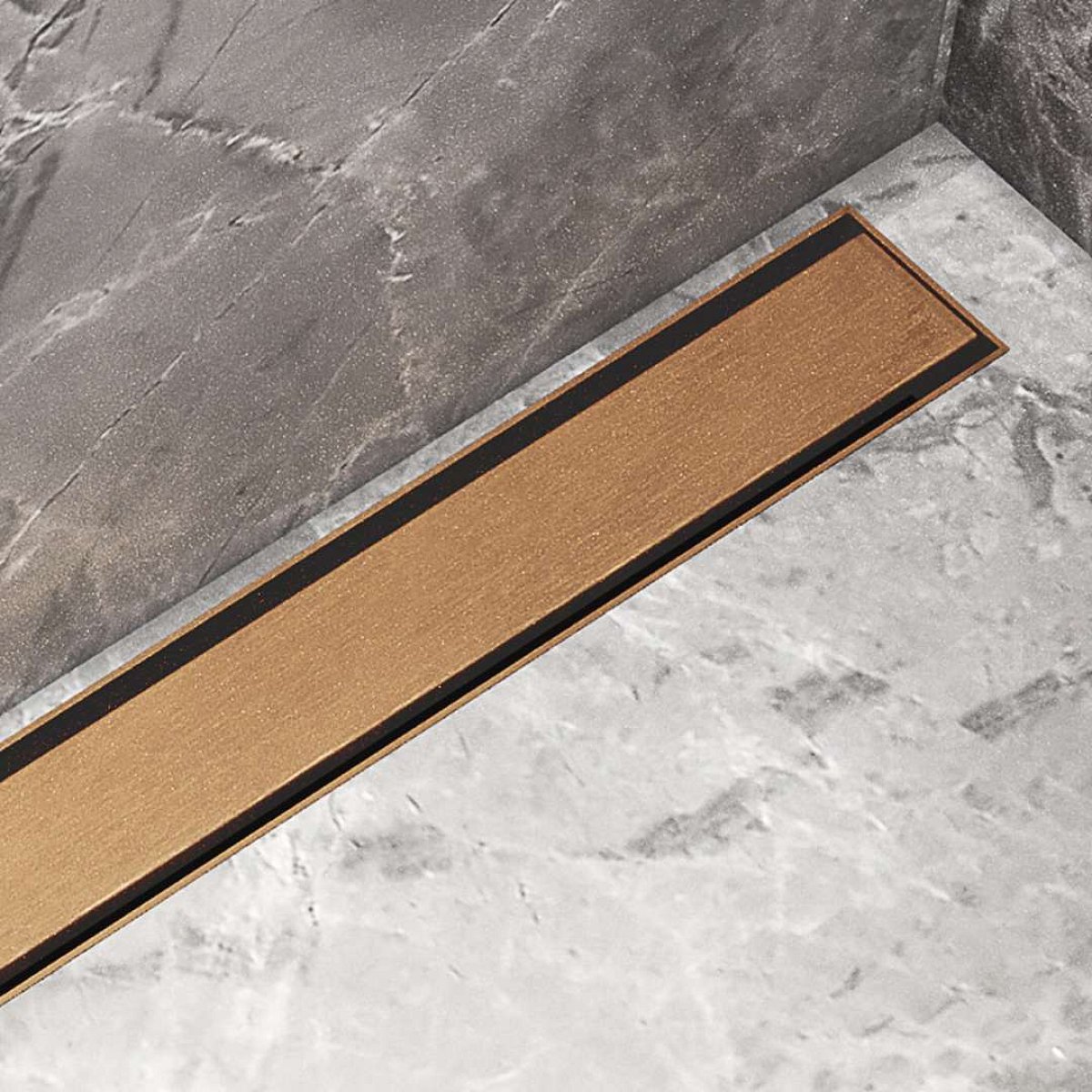 I-Drain Plano - Nerezový rošt pro sprchový žlab řady PRO, povrch PVD, délka 70 cm, zlatá IPRO0700G