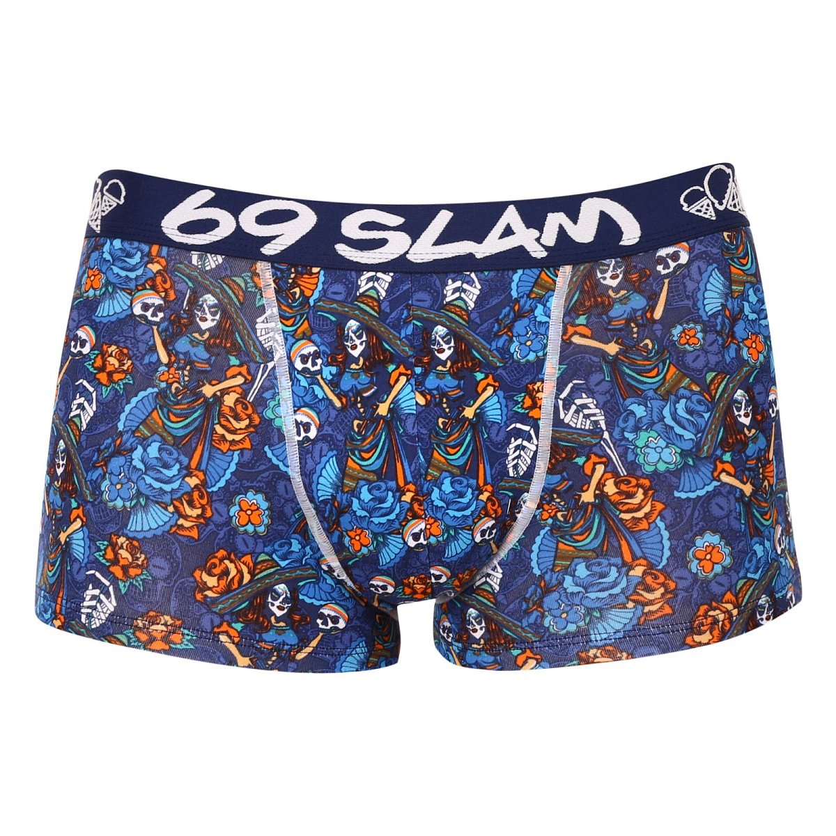 Pánské boxerky 69SLAM hip bamboo dia de los muertos eliyah (MHBDDM-BB) M, trenky / trenýrky