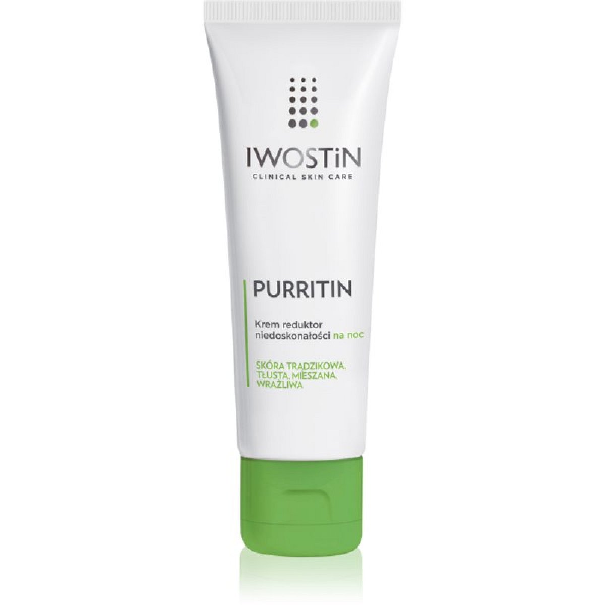 Iwostin Purritin noční krém pro mastnou pleť se sklonem k akné 40 ml