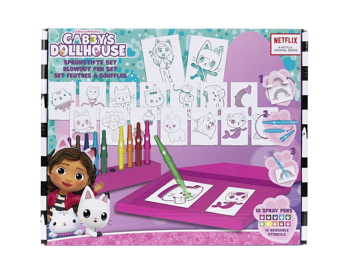 Sada foukacích fixů (Domek pro panenky Gabby)