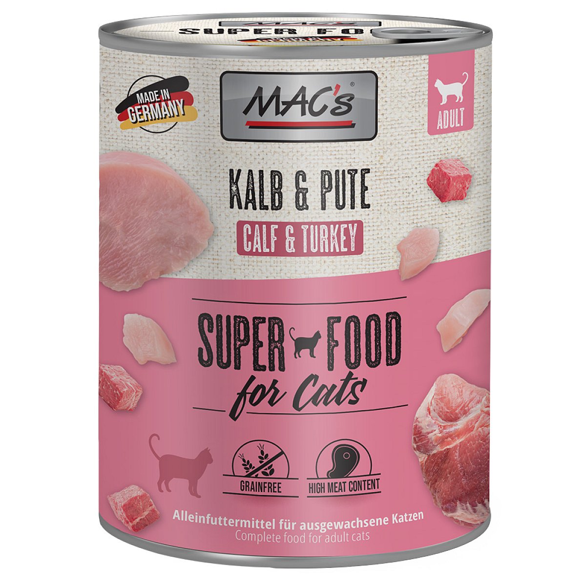 MAC's Cat 6 x 800 g - Telecí a krůtí