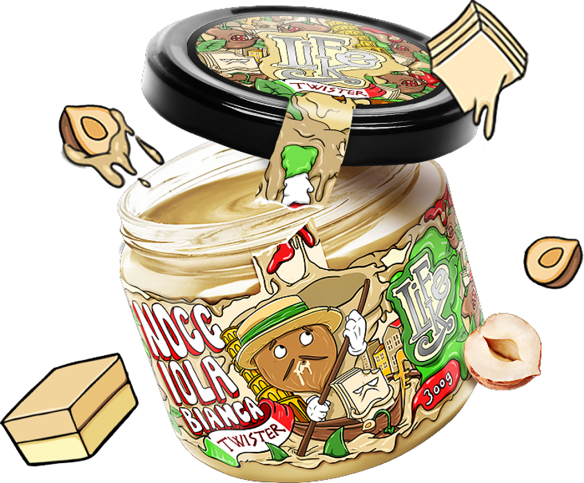 LifeLike Nocciola Bianca Twister 300 g lískový ořech