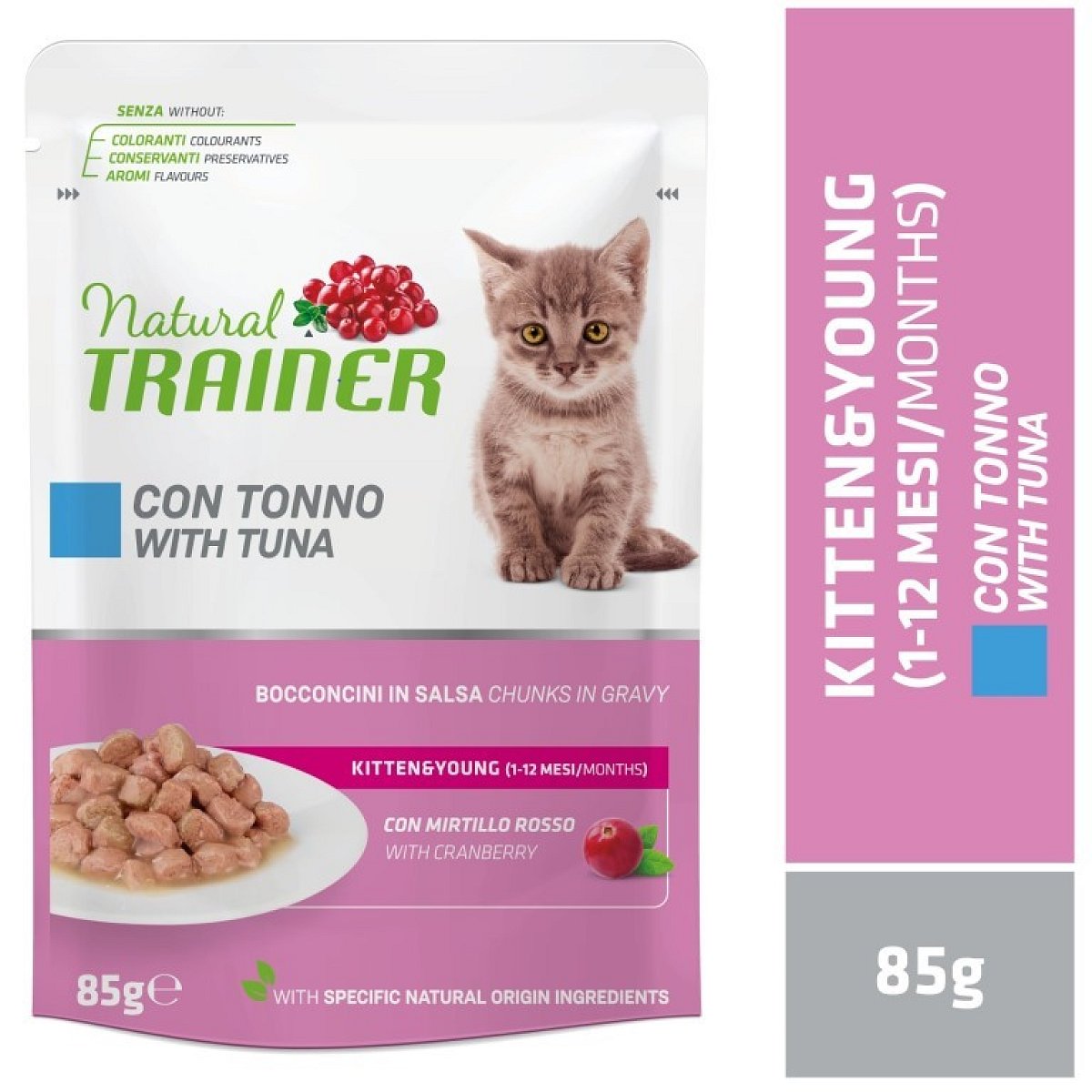 Natural Trainer Trainer Natural kapsička Cat Kitten&Young tuňák 85 g