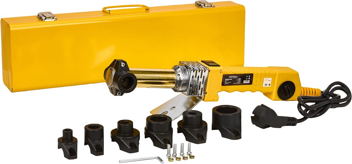 KRAFT&DELE Polyfuzní svářečka na plastové trubky 2800 W - sada KD3074