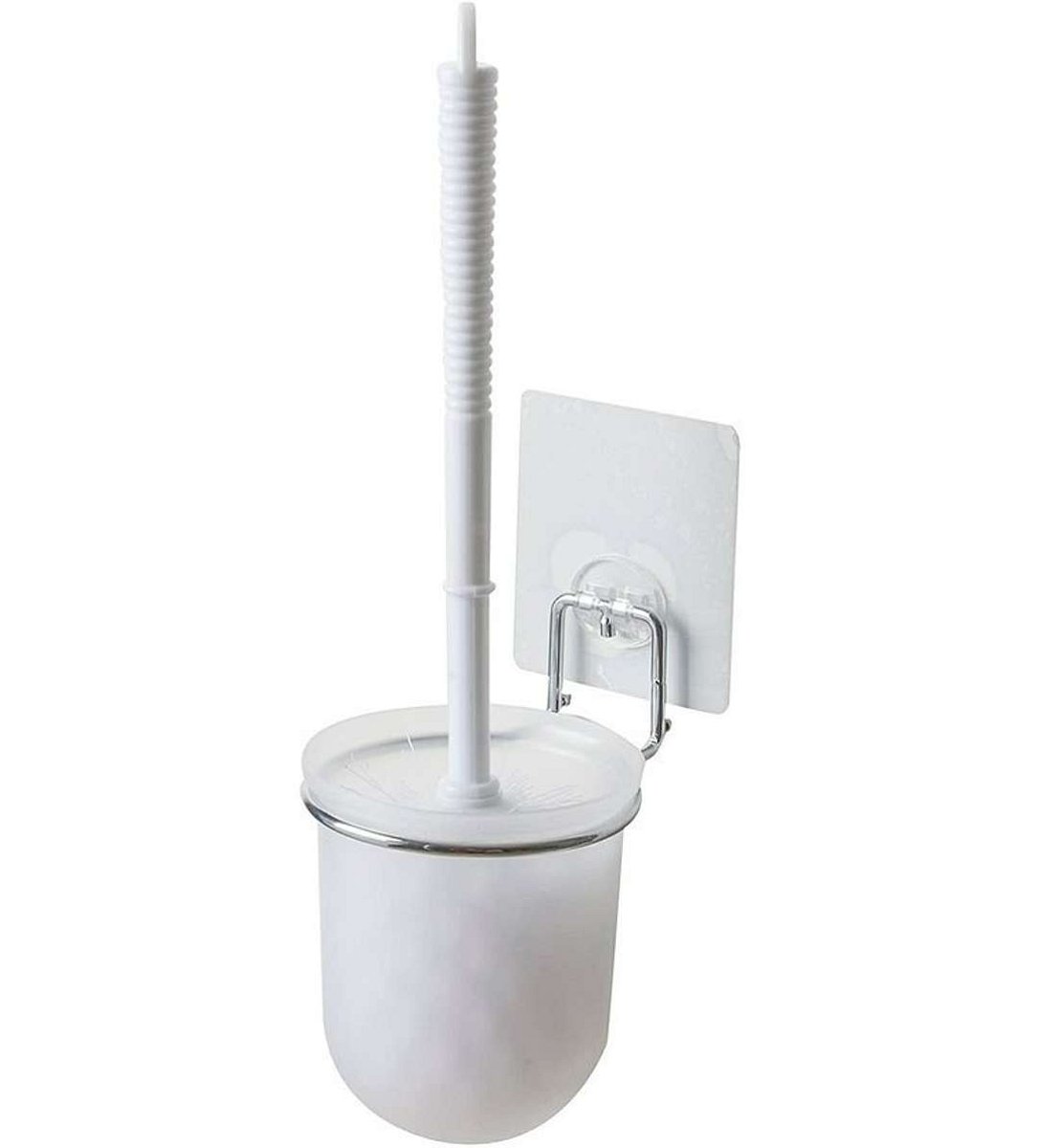 Compactor Bestlock Magic - WC štětka nástěnná s držákem, bílá/chrom RAN6859