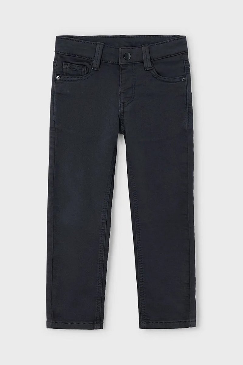 Dětské kalhoty Mayoral soft regular fit černá barva, 4562