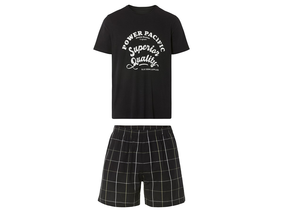Livergy® Pánské pyžamo (černá, S (44/46))