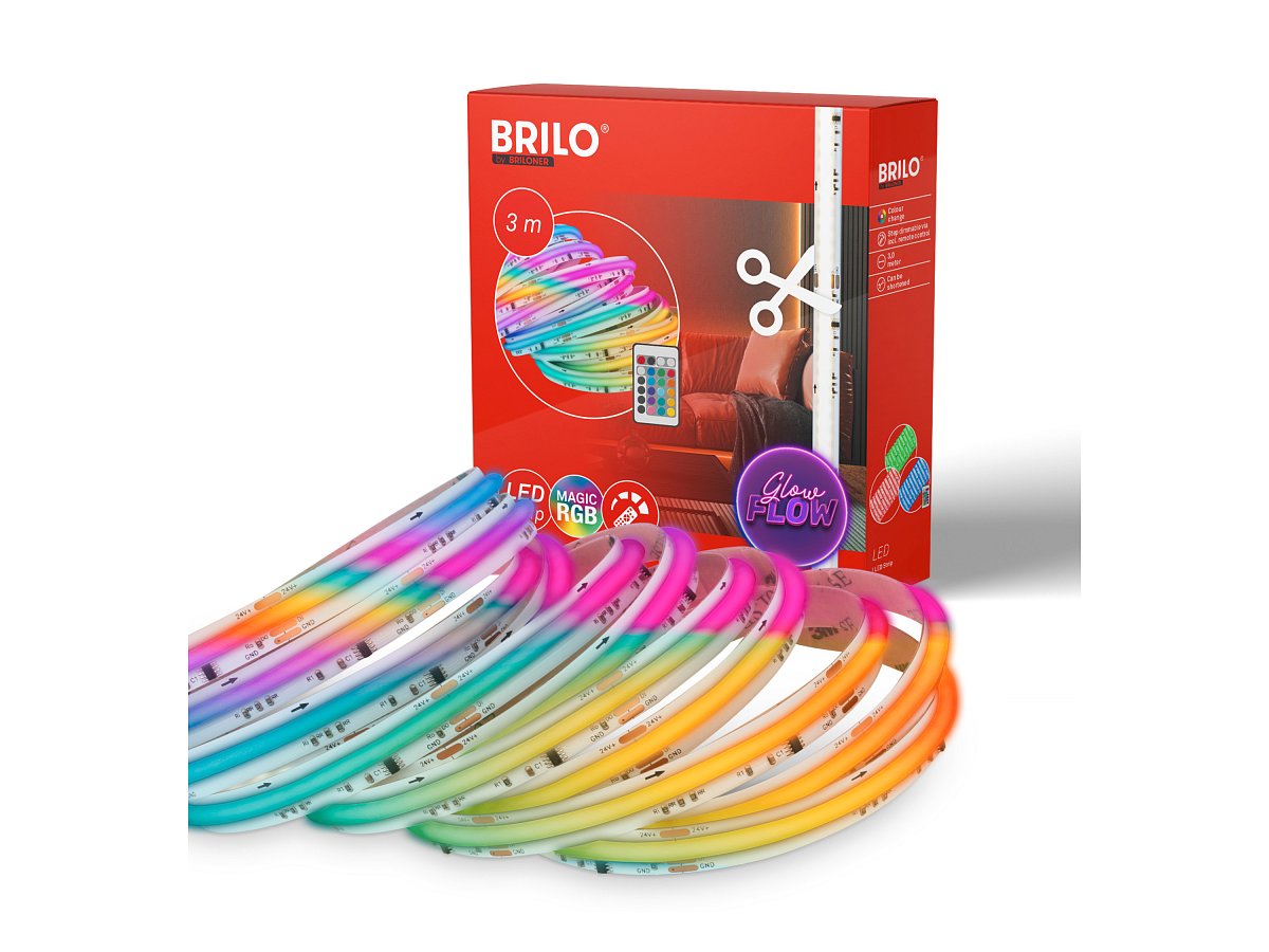 Briloner LED pásek COB Flexband 3m (Rgbic)
