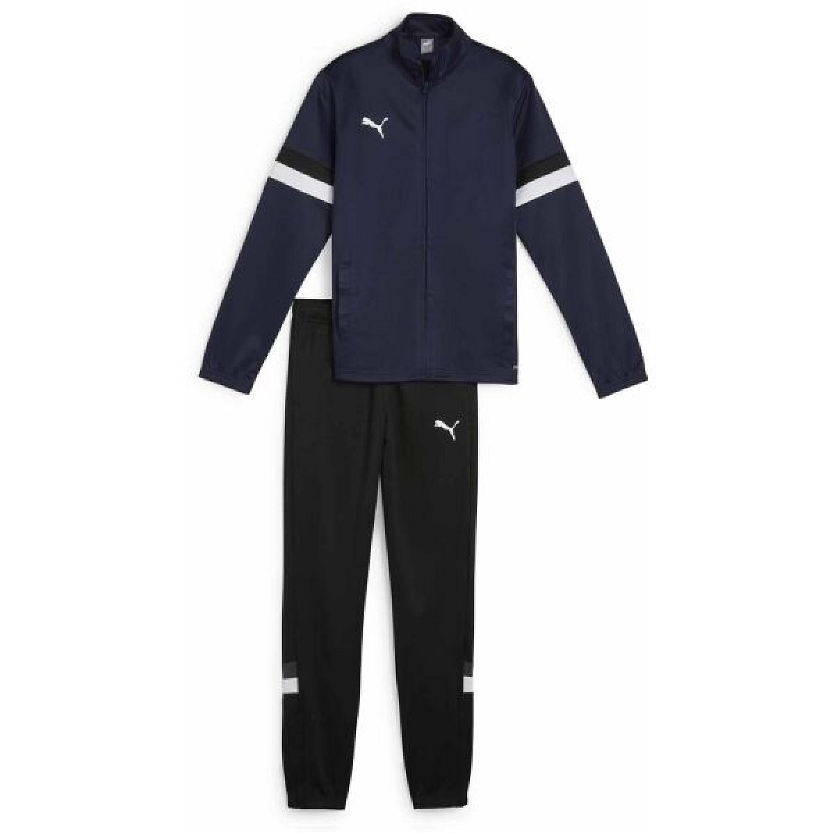 Puma TEAMRISE TRACKSUIT JR Dětská tepláková souprava, tmavě modrá, velikost