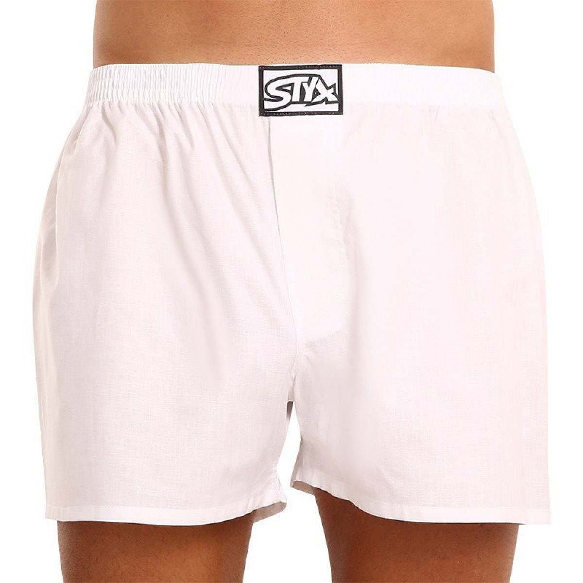 Styx Pánské trenky klasická guma bílé (A1061)  S