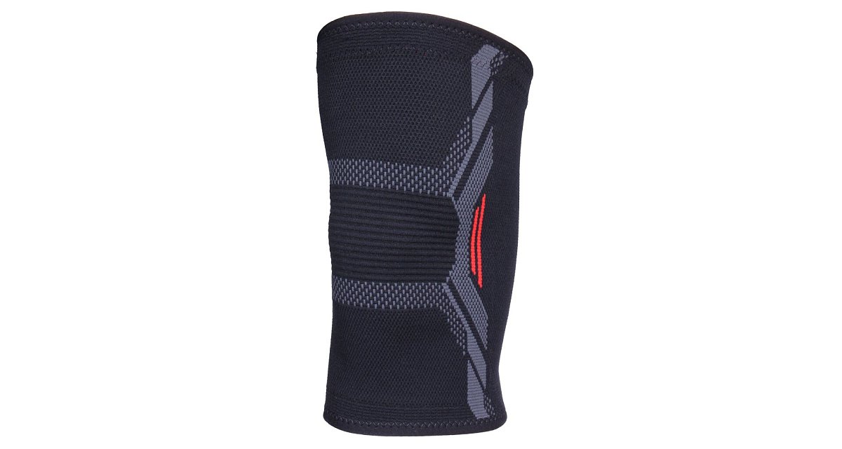KN02 bandáž na koleno černá-červená, M