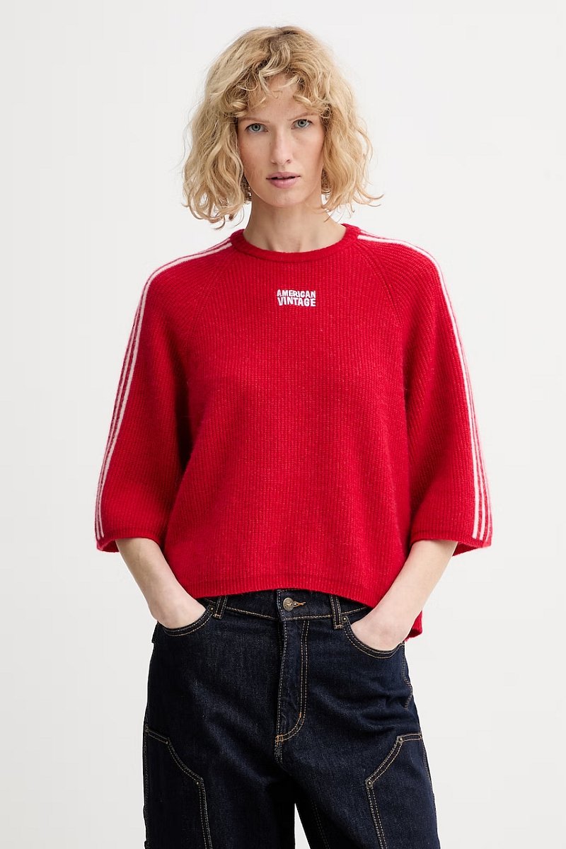 Svetr s příměsí vlny z alpaky American Vintage