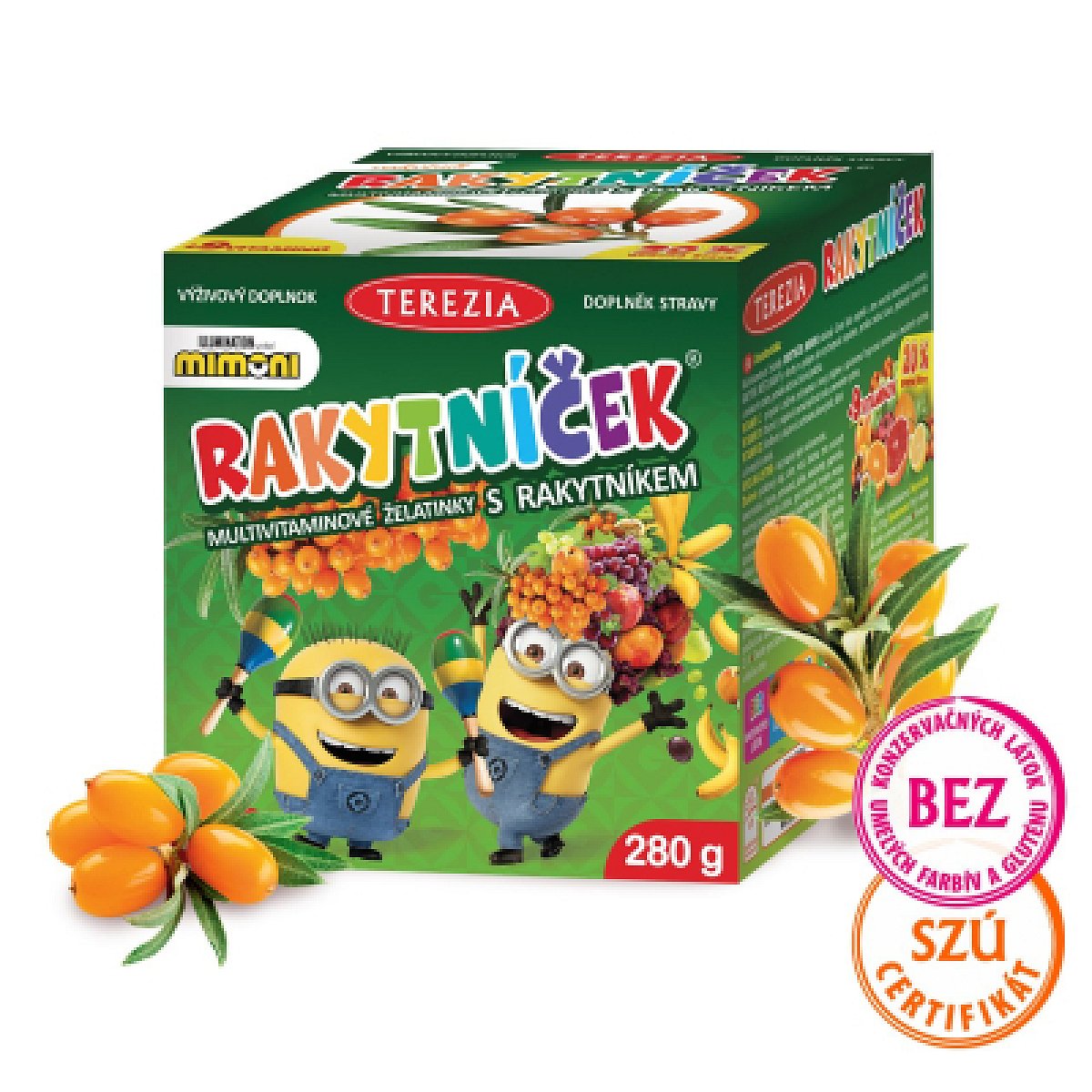 RAKYTNÍČEK multivitamínové želatínky s rakytníkom – MIMONI