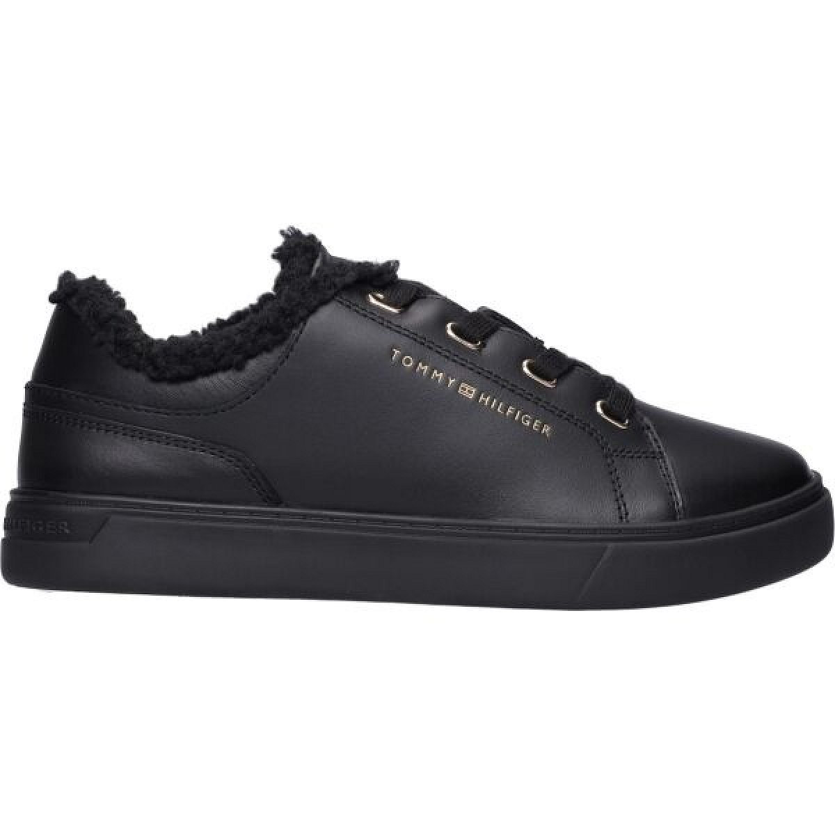 Tommy Hilfiger CASUAL CUPSOLE SNEAKER WL Dámská nízká obuv, černá, velikost