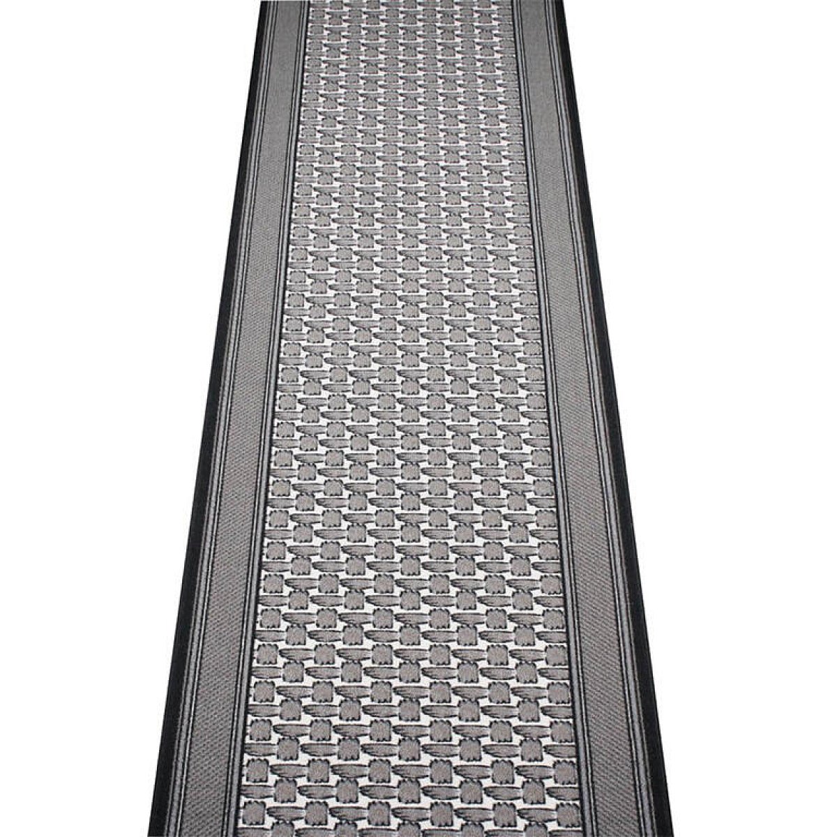 Kusový koberec GRENOBLE stříbrná 67 x 250 cm