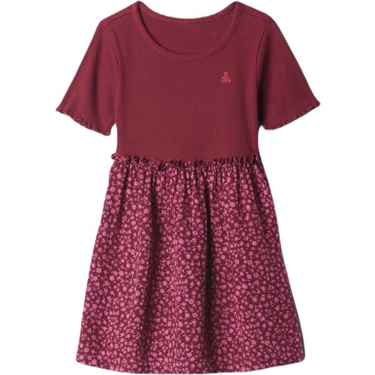 GAP BABY Dívčí šaty, vínová, velikost