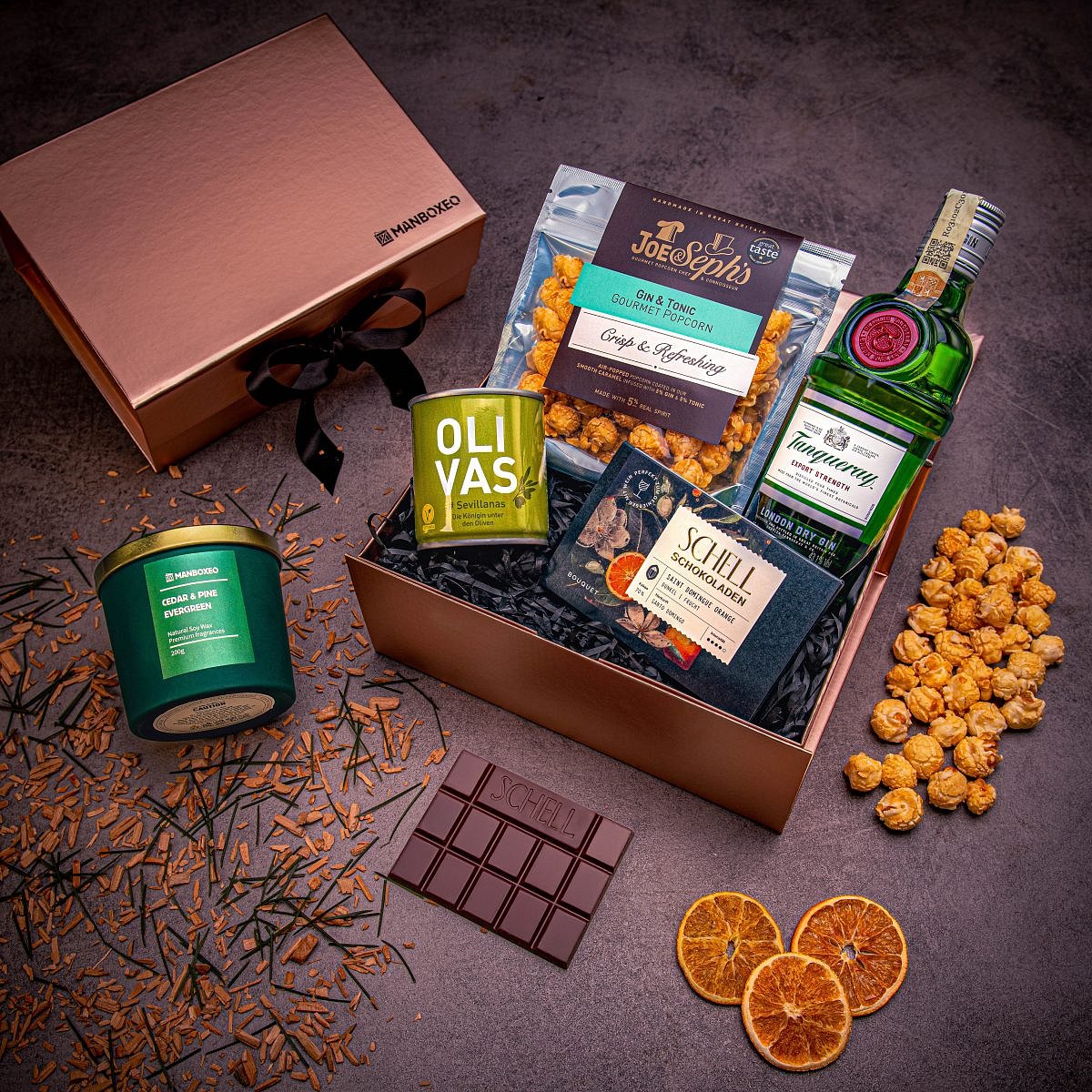 Luxusní box Gin tonic (rose gold) - dárkový box | Dárek pro ženu, maminku, manželku, babičku, sestru, přítelkyni, kamarádku | dárek k narozeninám, výr