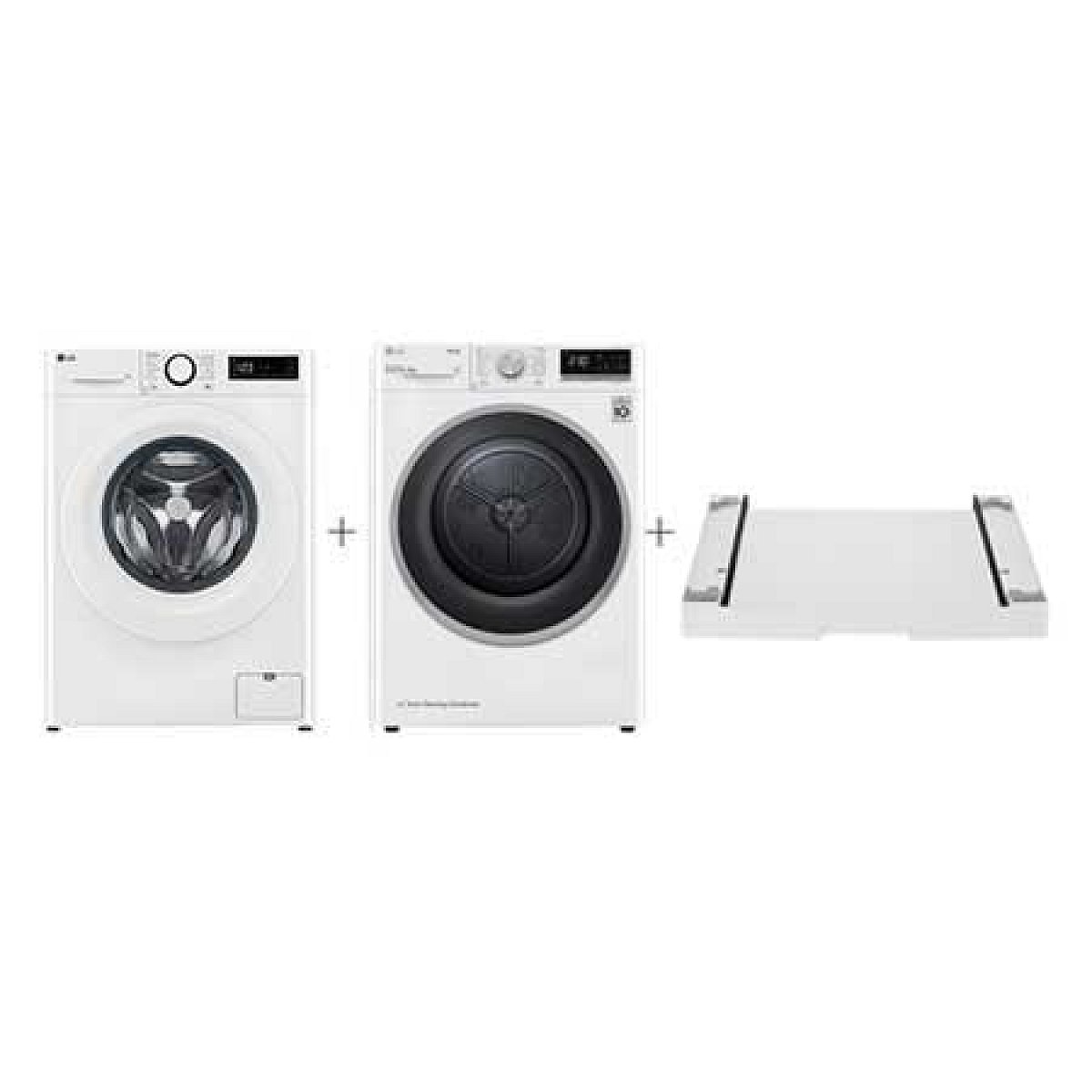 PRACÍ SET - LG Pračka FSR5A94WH+ Sušička RC81V5AV7N + Výsuvný mezikus ZDARMA
