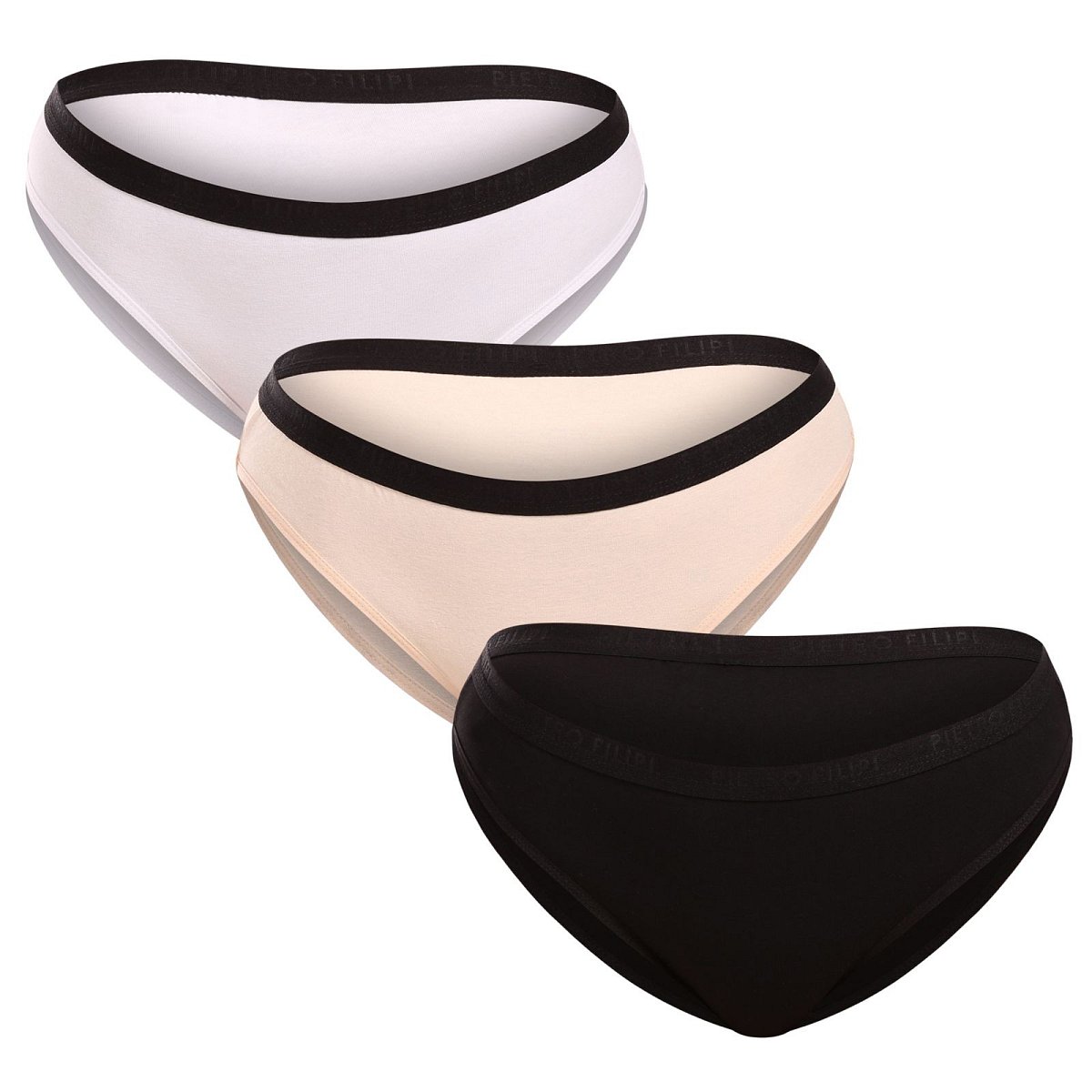 3PACK dámské kalhotky Pietro Filipi vícebarevné (3KB003) XL