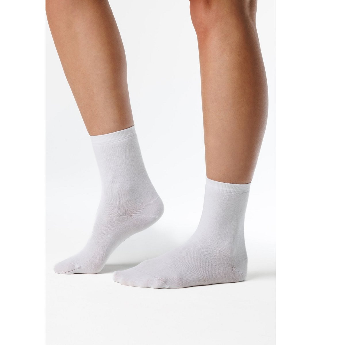 Barefoot klasické ponožky SMOOTH White