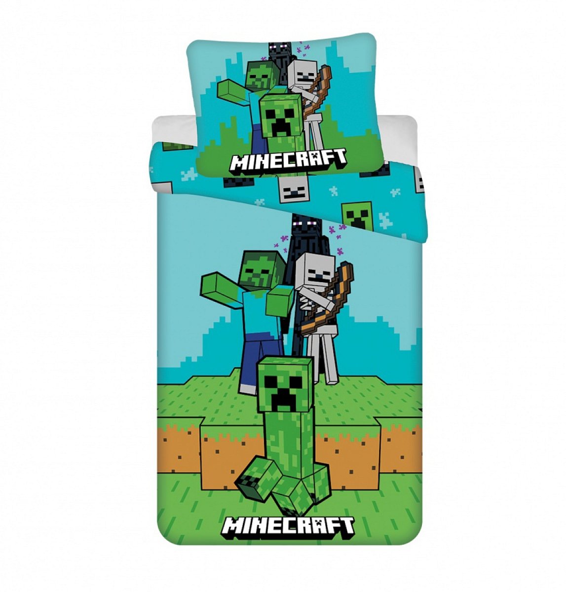 Dětské povlečení minecraft mobs here