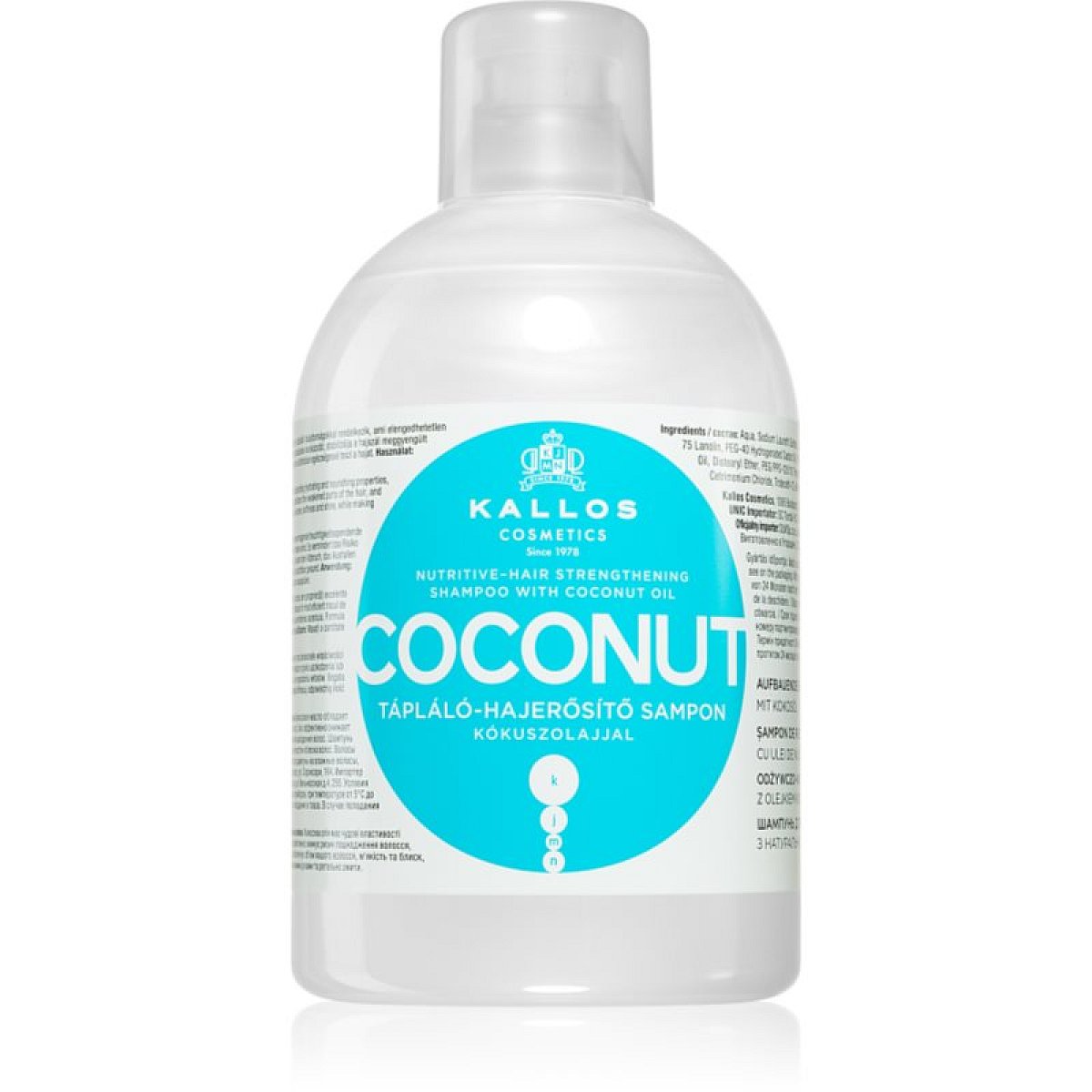 Kallos KJMN Professional Coconut šampon na poškozené vlasy 1000 ml