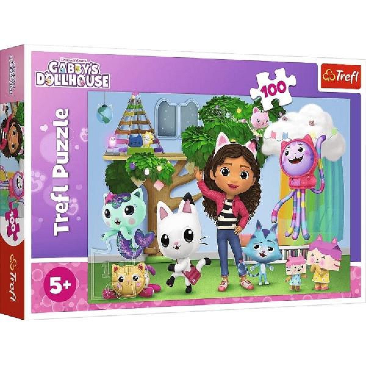 Trefl Puzzle 100 dílků - Gabby's Dollhouse