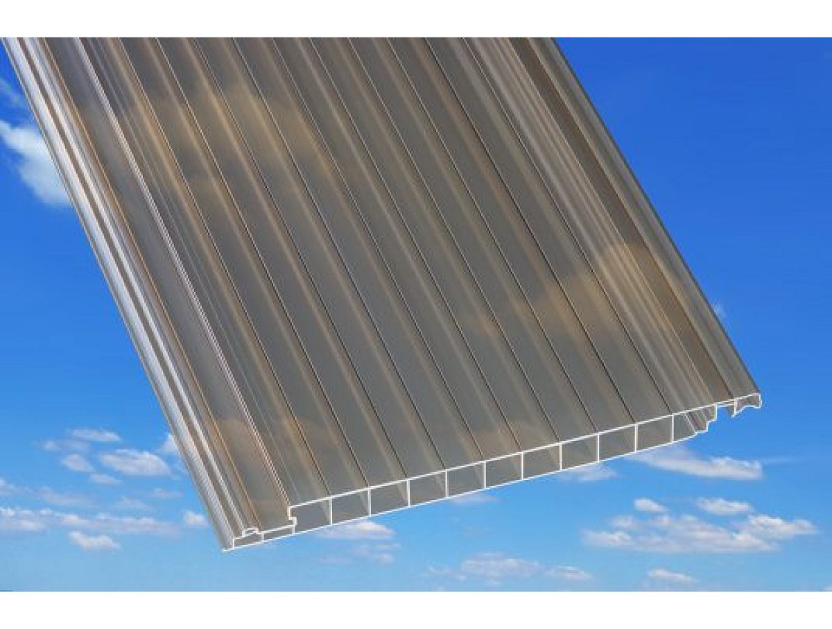 Gutta Polykarbonátový panel Guttagliss EASY CLICK 16 mm 400x20cm bronz