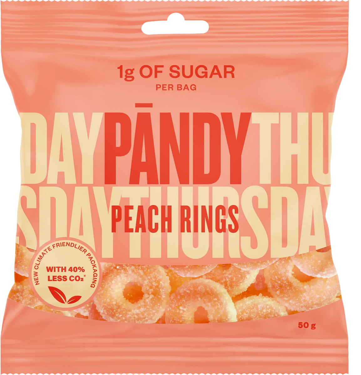 PÄNDY Peach Rings 50 g peach rings