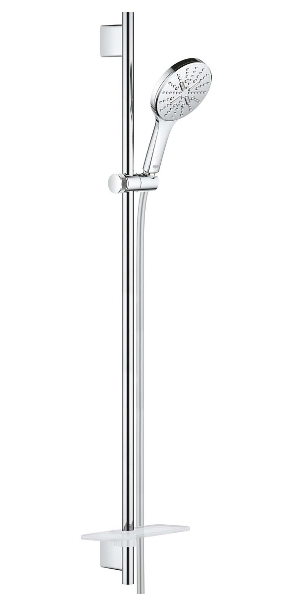 Grohe Rainshower SmartActive - Sada sprchové hlavice 130 9,5 l/min, 3 proudy, tyče 90 cm a hadice, chrom 26548000