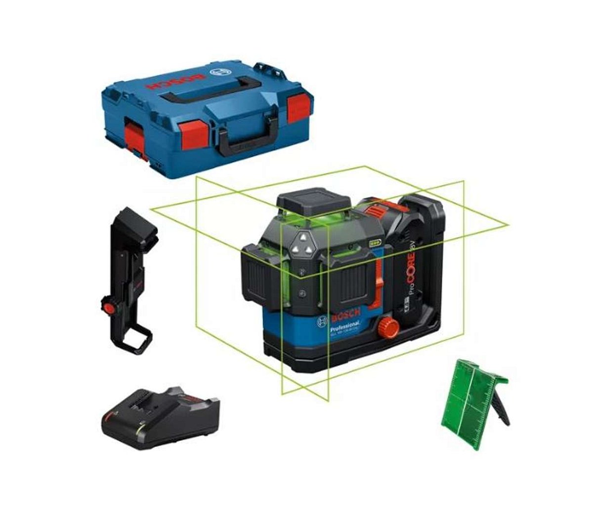 Bosch - Čárový laser, dosah 120 m, 1x aku 4,0 Ah ProCORE, nabíječka 0601065100