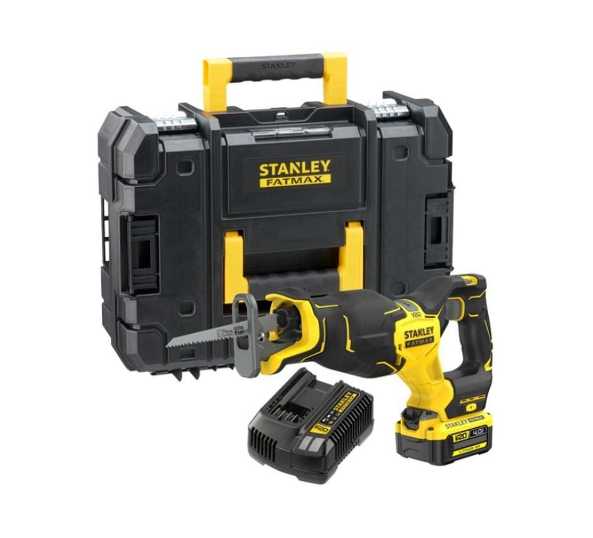 Stanley - 18V AKU pila ocaska, 1x aku 4,0 Ah Li-Ion, nabíječka SFMCS311M1T-QW