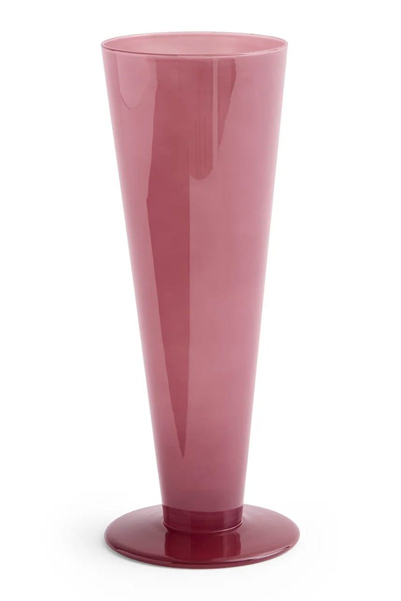 HAY váza dekorativní z barevného skla 23 x 8,3 x 8,3 cm