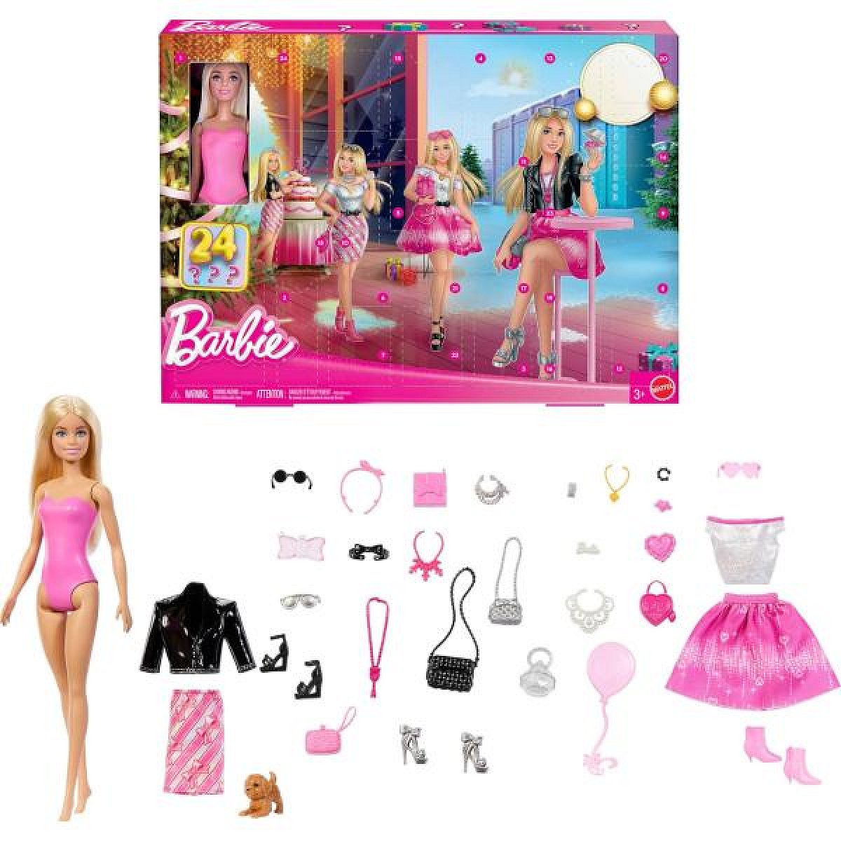 Mattel Barbie Módní Adventní kalendář 2025