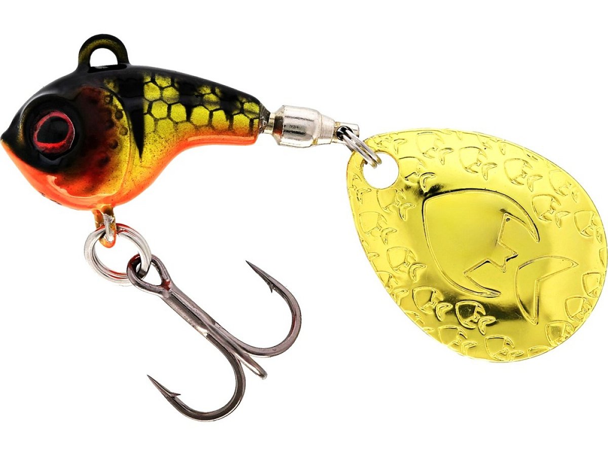 Westin nástraha dropbite tungsten spin tail jig bling perch - 2,2 cm 18 g