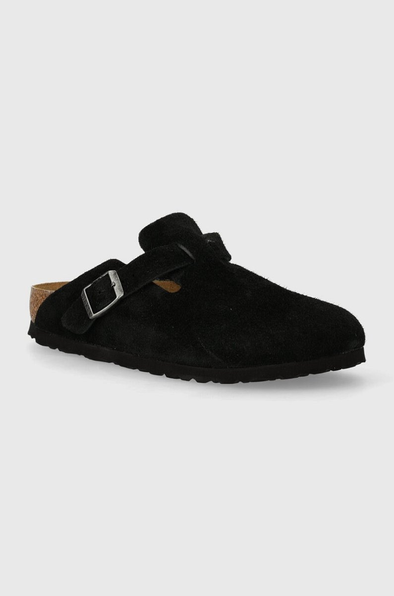Semišové pantofle Birkenstock Boston