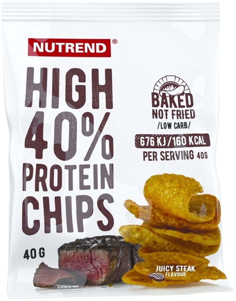Nutrend High Protein Chips 40 g sůl